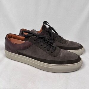 Frye Sneakers Clyde Low Brown Suede Leather Low Top Mens 13M Made in Italy